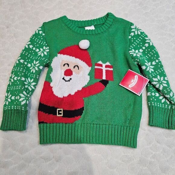 New Toddler Christmas sweater santa 2T - Picture 1 of 3